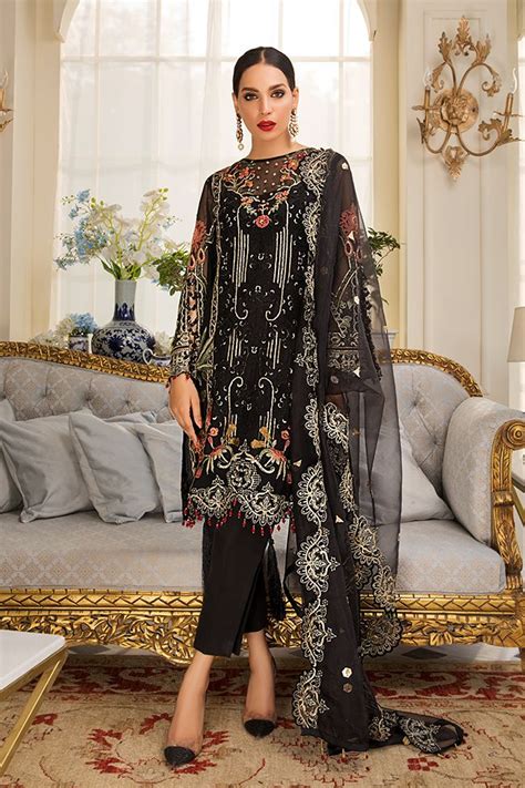 Buy Best Selling Pakistani Embroidered Chiffon Dresses